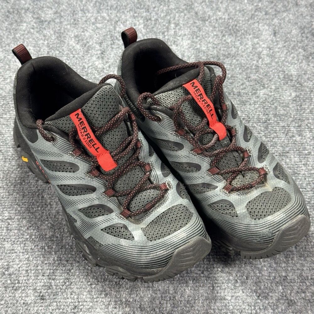 Merrell MOAB 3 Edge Granite Grey Hiking Shoes Vibram Soles J035901 Men’s 9